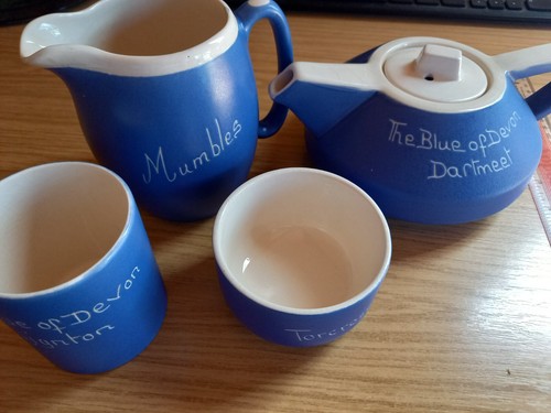 Vintage blue devon ware - blue,