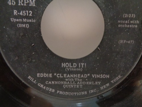 Eddie cleanhead vinson hold - eddie, "cleanhead"