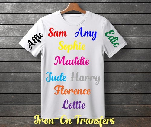 Personalised iron names - on,