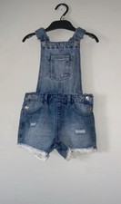 Girls Denim Dungarees 2-3