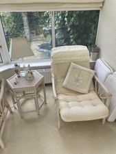 Cane Suite With Matching Stool