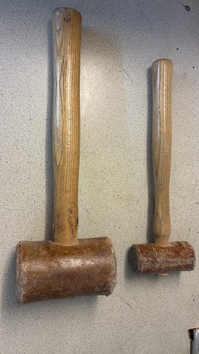 Raw hide mallets small - raw,