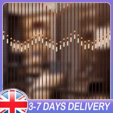 90*190cm Wooden Beaded Bamboo Door Curtain Set Blind Fly Divide Screen UK STOCK