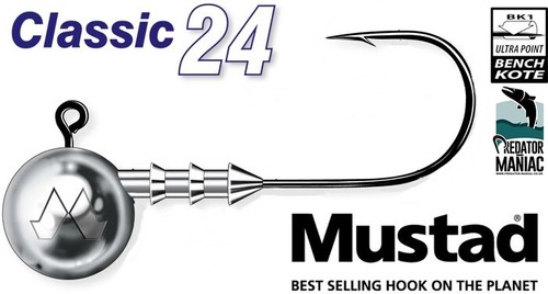 Mustad classic jig heads - , 3pcs
