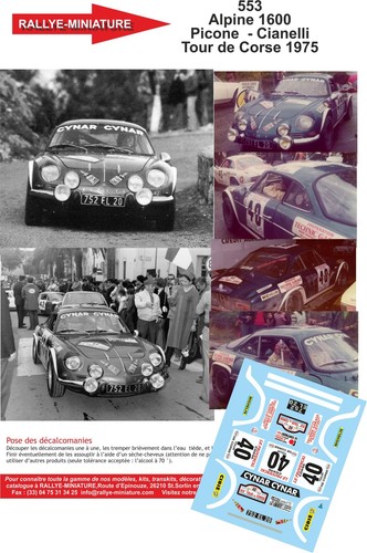 Decals ref 0553 alpine - decals,