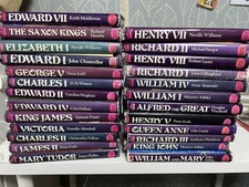 Vintage 1970 Book Club Associates Kings & Queens Life & Times Hardback Book x 27