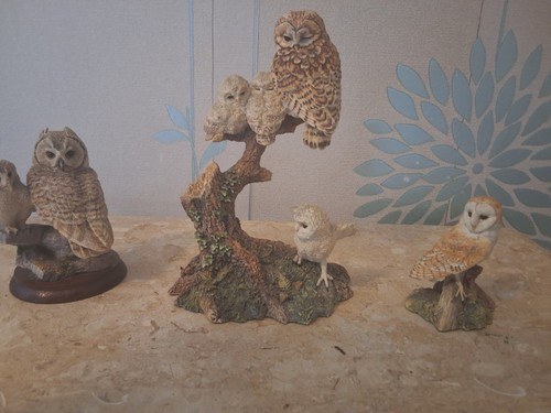 Border fine arts owl figurine - fine,