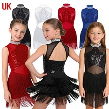 UK Girls Sequins Tassel Hem