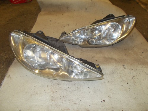 Peugeot 206 headlights pair - headlights,
