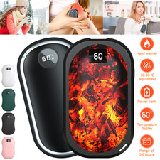 20000mAh Rechargeable Hand Warmer USB Heater Power Bank 3 Levels Pocket Warmers