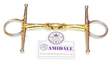 AMIDALE FULL CHEEK HORSE BIT COPPER MIX LOZENGE STAINLESS STEEL GERMAN STEEL NEW