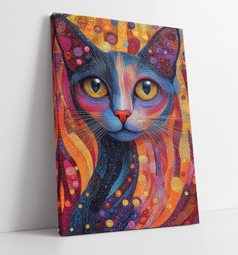 Cool multi colour - colour, cat