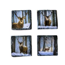 Highland Stag Slate Coaster