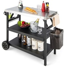 Folding BBQ Serving Trolley 3