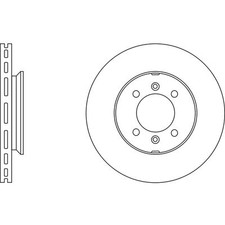 2x Brake Discs Vented For