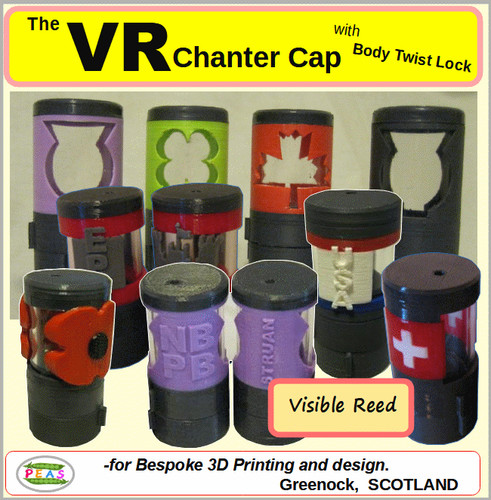 Bagpipe chanter cap - bagpipe, with