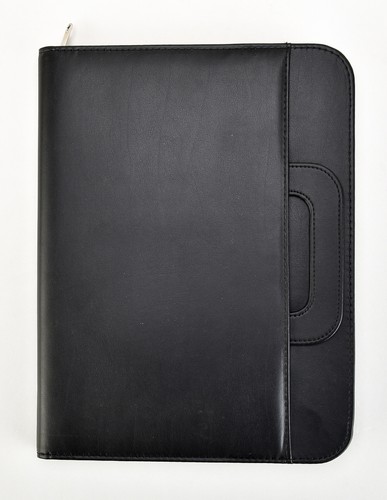 Black conference folder - black,