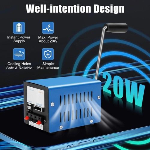 20w manual hand crank - 20w,