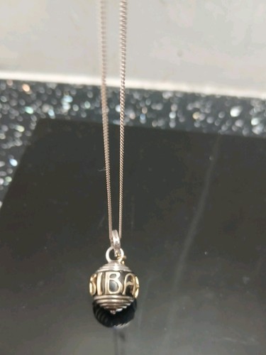 Biba silver pendant black - silver,
