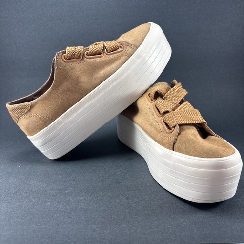 Bershka tan faux suede - bershka, 2”