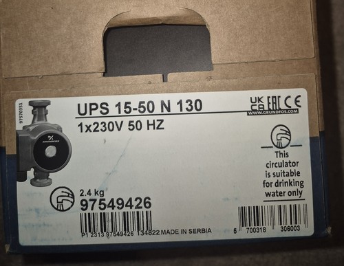 Grundfos ups 130 hot - ups,