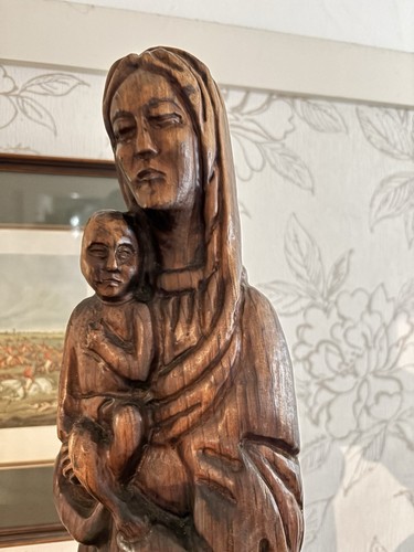 Antique hand carved wooden - hand,