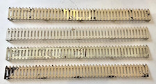 4 PIECES OF HORNBY  WHITE CUT-OUT BASE PALING FENCES