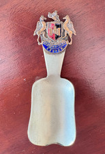Vintage Exeter Enamel Crest Tea Caddy Spoon – Collectable UK Souvenir