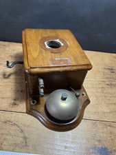 Antique Wooden Wall Telephone with Bell – Early Telecoms / GPO Style c1900s