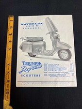 TRIUMPH TIGRESS SCOOTERS - WAVERLEY ACCESSORIES ORIGINAL BROCHURE