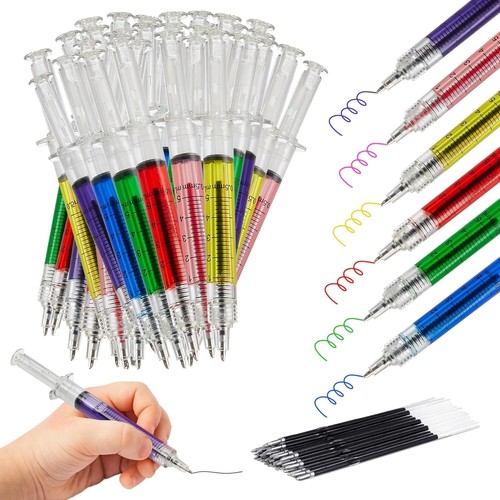 Syringe pens multi color - pens, multi-color