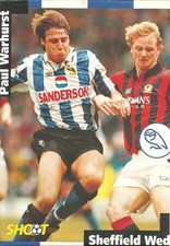 Paul Warhurst - SHEFFIELD WEDNESDAY - Signed A4 Original Magazine Picture