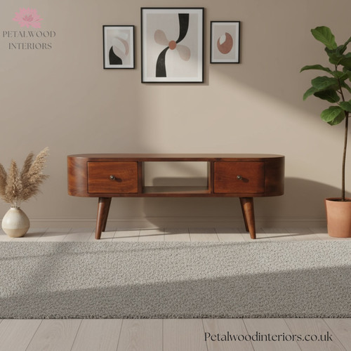 Curved stand solid - stand,, wood