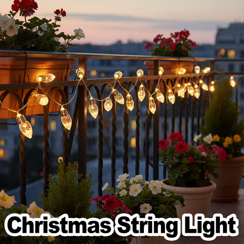 Christmas snowball led string - christmas,