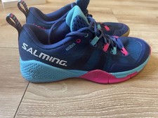 Salming Kobra Womens Court Shoes  Blue /Pink Sz 5.5 badmington, squash