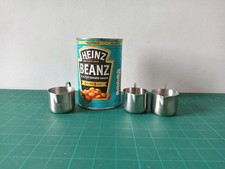 3x Mini Stainless Steel Jugs