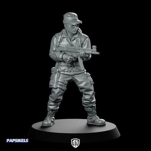 Doryen with machine gun - with,
