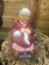 Vintage small old lady garden
