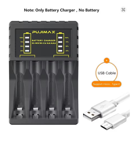 Battery charger slot for - battery,