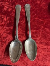 2 Antique Solid Silver Spoons 70 grams 