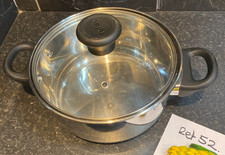 Russell Hobbs Stainless Steel Induction Cook Pot + Tefal Glass Lid - Ref 52