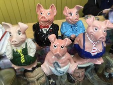 Set of Wade Natwest Bank Pig