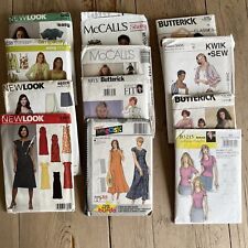 Bulk Lot Bundle 12 Ladies Cut Used Dress Jacket Skirt Top Shirt Sewing Patterns