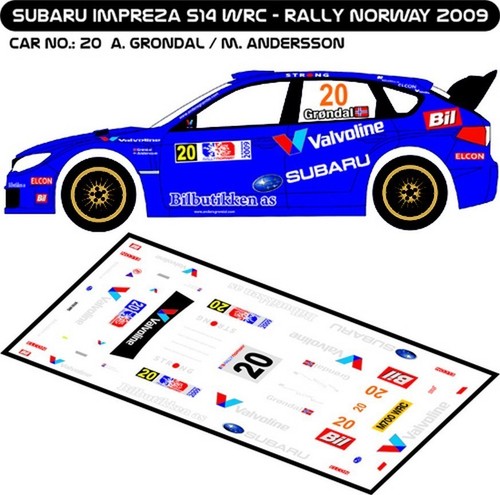 Decals subaru impreza wrc - subaru,