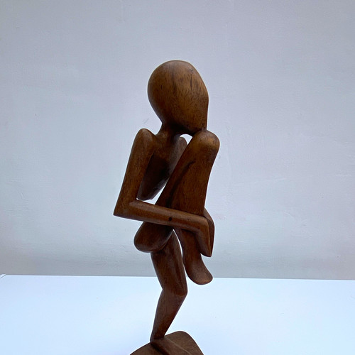 Hand carved wooden abstract - hand,