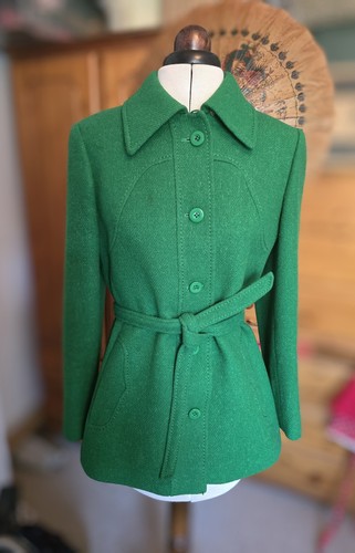 Vintage 60s 70s green wool - 70s,