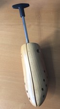 Vintage Wooden Shoe Stretcher with Turning Handle