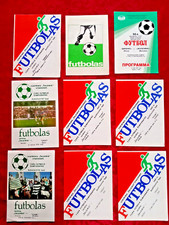ŽALGIRIS VILNIUS FOOTBALL PROGRAMMES DYNAMO KYIV, MINSK, DNEPR, IVANO FRANKOVSK