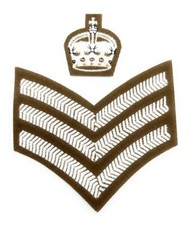 Badge Staff Sergeant Crown &