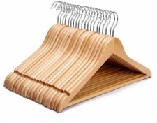 10-50 Wooden Coat Hangers Suit